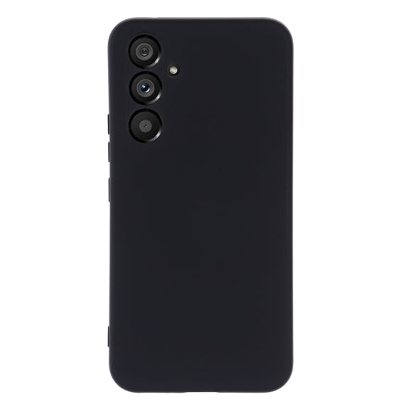 For Samsung Galaxy A34 5G Pure Color Liquid Silicone Shockproof Phone Case(Black)