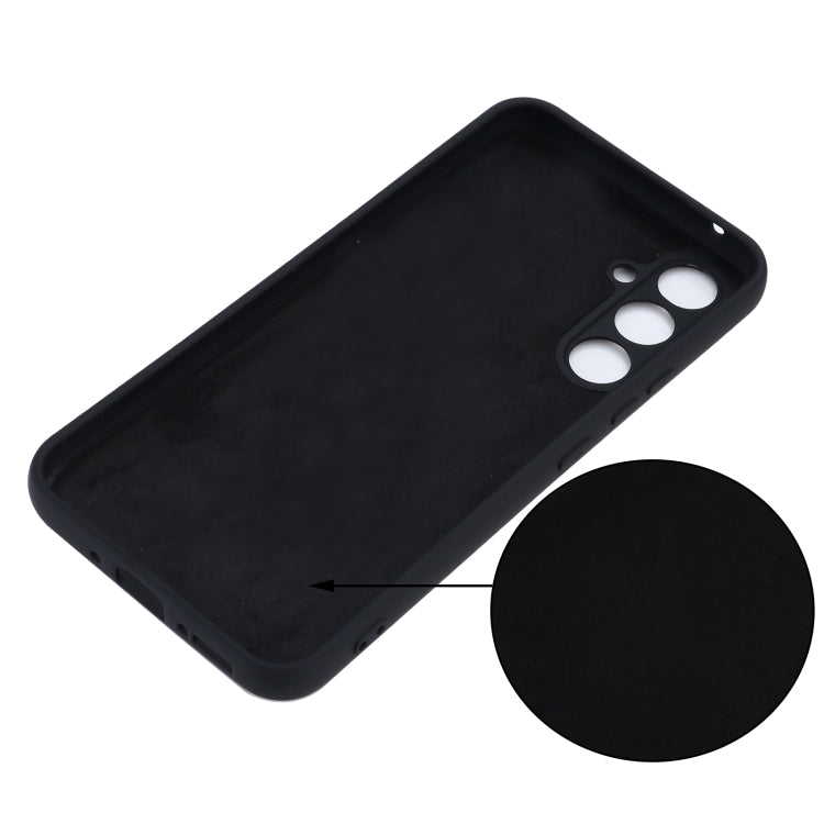 For Samsung Galaxy A34 5G Pure Color Liquid Silicone Shockproof Phone Case(Black)