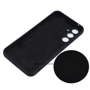 For Samsung Galaxy A34 5G Pure Color Liquid Silicone Shockproof Phone Case(Black)