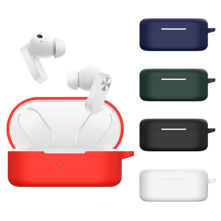 For OnePlus Buds Ace Bluetooth Earphone Silicone Protective Case(Dark Green)