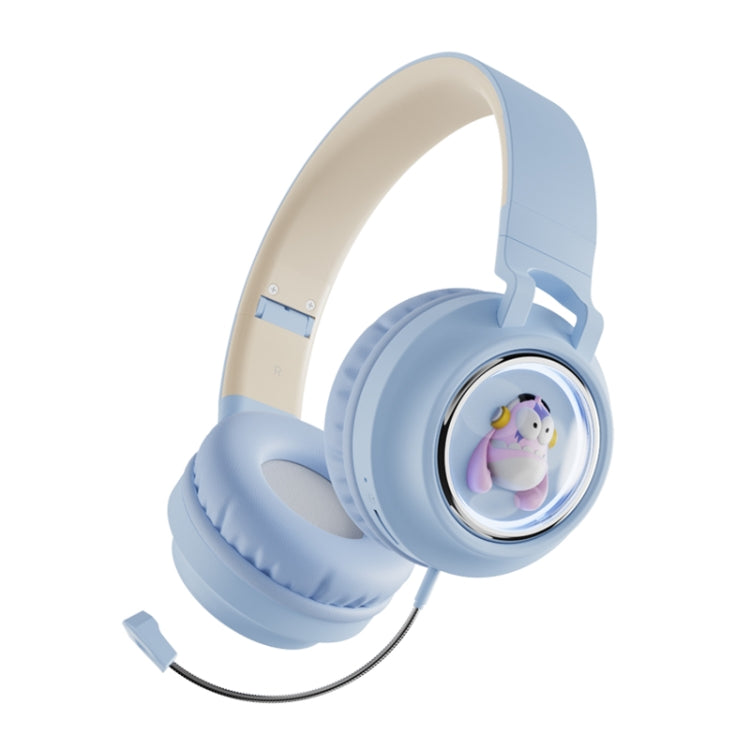 Q1 Headphones Monster Kids Over-Ear Bluetooth Earphones(Blue)