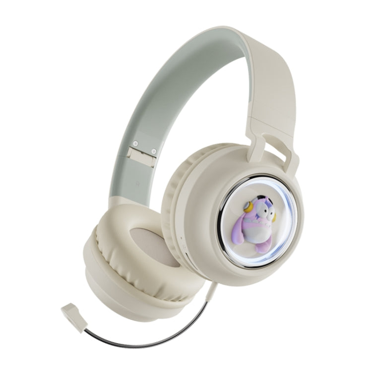 Q1 Headphones Monster Kids Over-Ear Bluetooth Earphones(Apricot)