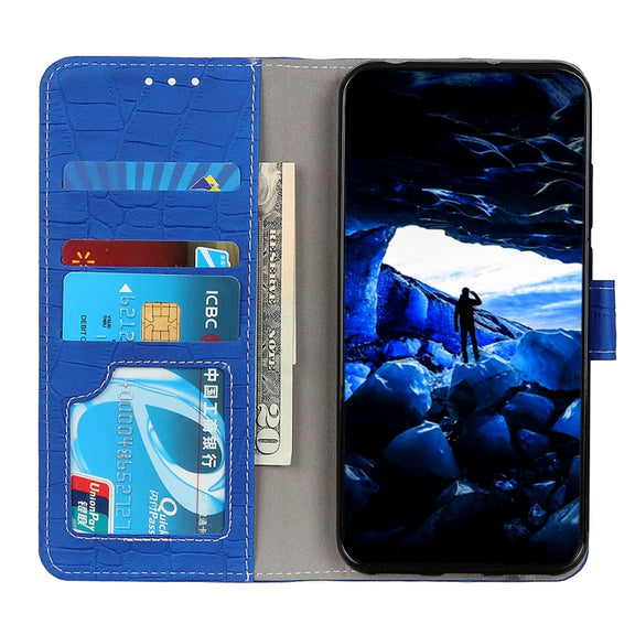 For OnePlus Nord CE 3 Lite Magnetic Crocodile Texture Leather Phone Case(Blue)