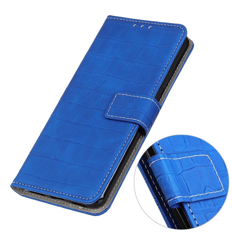 For OnePlus Nord CE 3 Lite Magnetic Crocodile Texture Leather Phone Case(Blue)