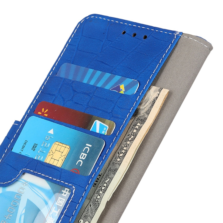 For OnePlus Nord CE 3 Lite Magnetic Crocodile Texture Leather Phone Case(Blue)