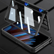 For OPPO Find N2 GKK Fold Magnetic Hinge Full Coverage Phone Case(Green)