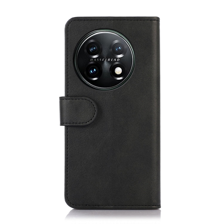 For OnePlus 11 5G Cow Texture Flip Leather Phone Case(Black)