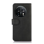 For OnePlus 11 5G Cow Texture Flip Leather Phone Case(Black)