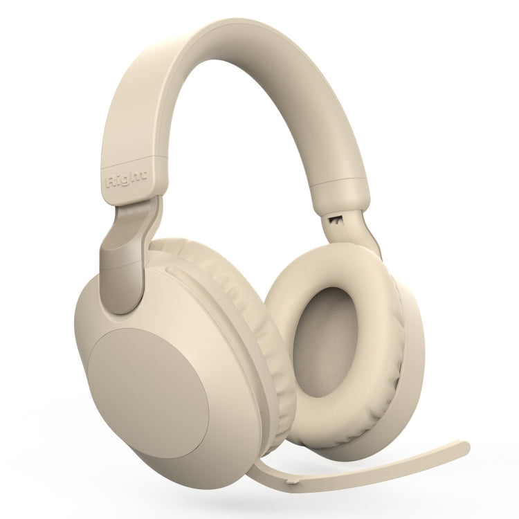 B2 Wireless Bluetooth 5.1 Foldable Noise Reduction Headset(Apricot)