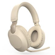 B2 Wireless Bluetooth 5.1 Foldable Noise Reduction Headset(Apricot)