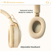 B2 Wireless Bluetooth 5.1 Foldable Noise Reduction Headset(Green)