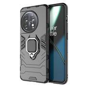 For OnePlus 11 5G Magnetic Ring Holder PC + TPU Phone Case(Black)