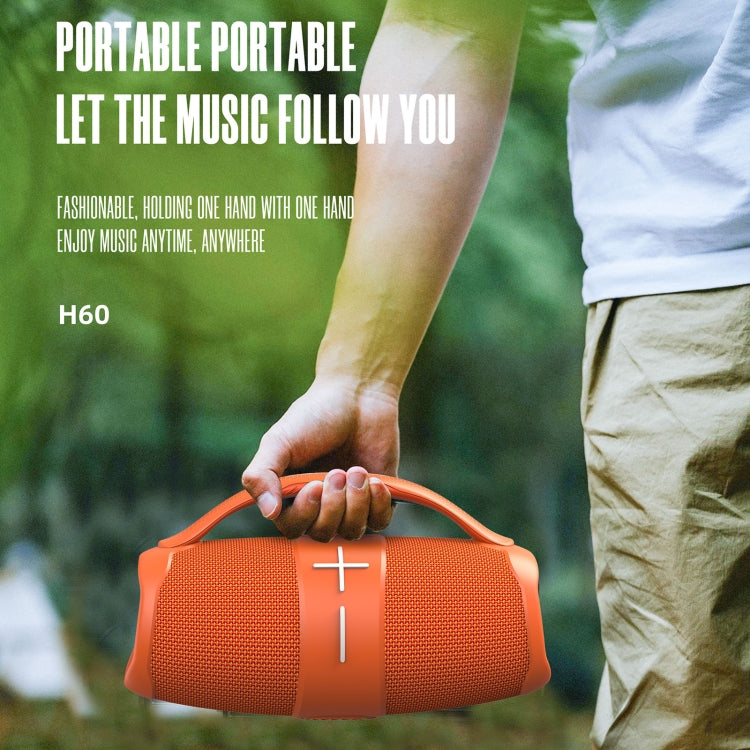 HOPESTAR H60 20W Outdoor Portable Water-resistant Wireless Bluetooth Speaker(Orange)