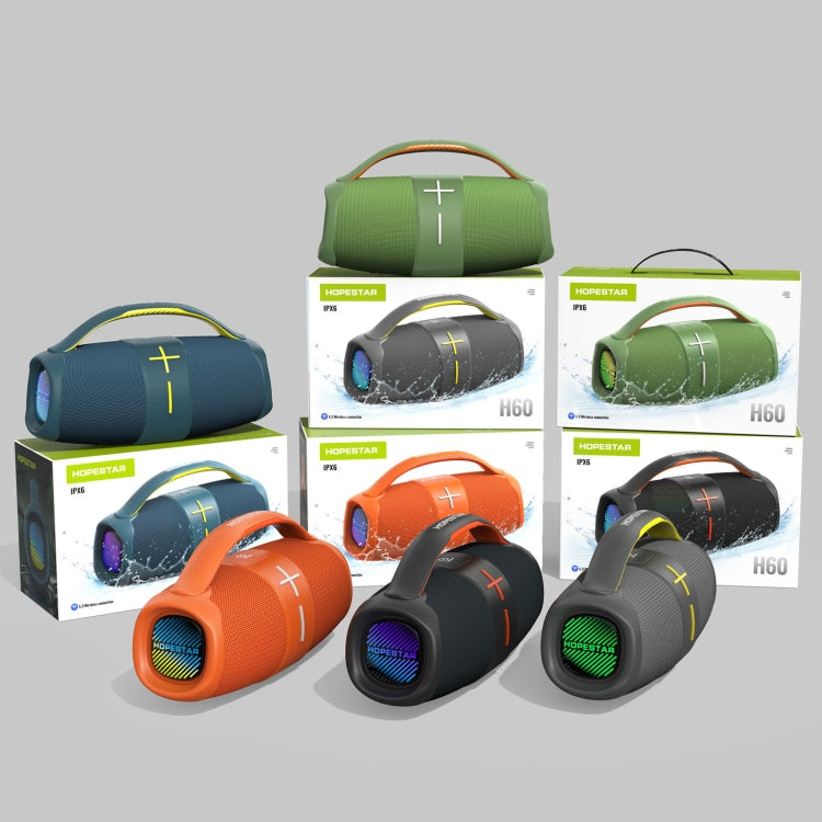HOPESTAR H60 20W Outdoor Portable Water-resistant Wireless Bluetooth Speaker(Orange)