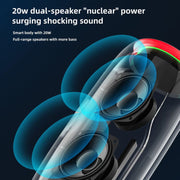 HOPESTAR P35 20W Outdoor IPX7 Water-resistant TWS Wireless Bluetooth Speaker(Camouflage)
