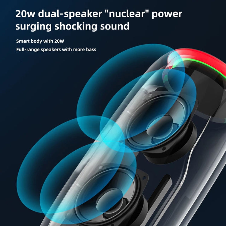 HOPESTAR P35 20W Outdoor IPX7 Water-resistant TWS Wireless Bluetooth Speaker(Grey)