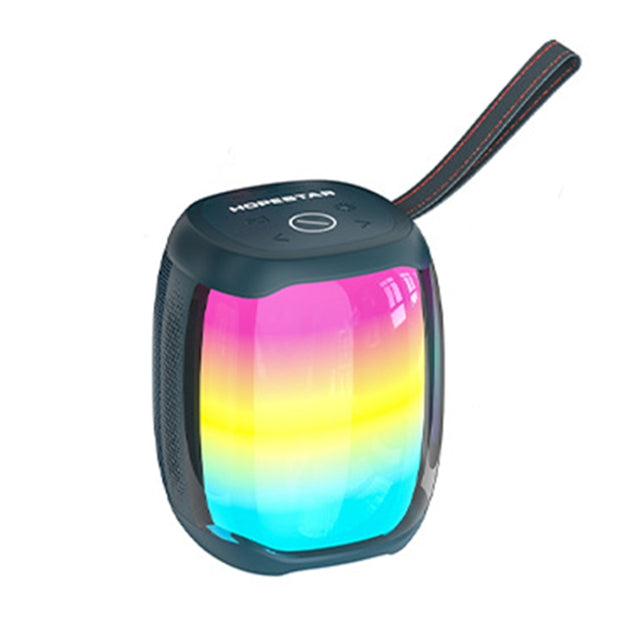HOPESTAR P50 mini TWS Outdoor RGB Light IPX6 Water-resistant Bluetooth Speaker(Blue)