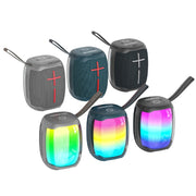 HOPESTAR P50 mini TWS Outdoor RGB Light IPX6 Water-resistant Bluetooth Speaker(Grey)