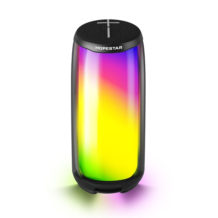 HOPESTAR P49 Tone Pulse RGB Light Water-resistant Bluetooth Speaker(Black)
