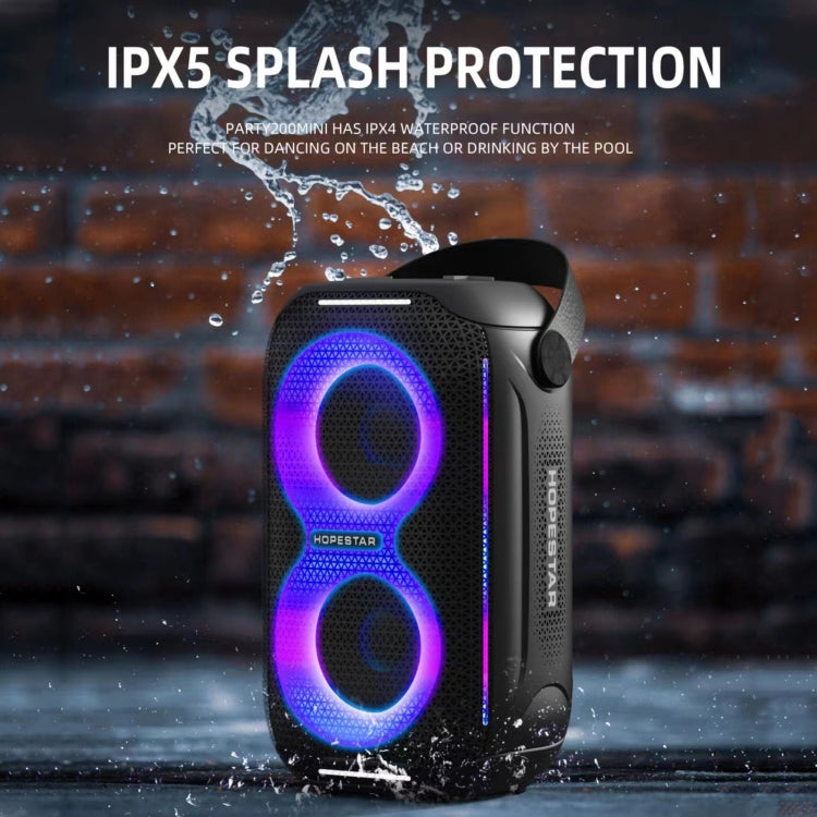 HOPESTAR Party200 mini Portable Tone Pulse RGB Light Bluetooth Speaker(Blue)