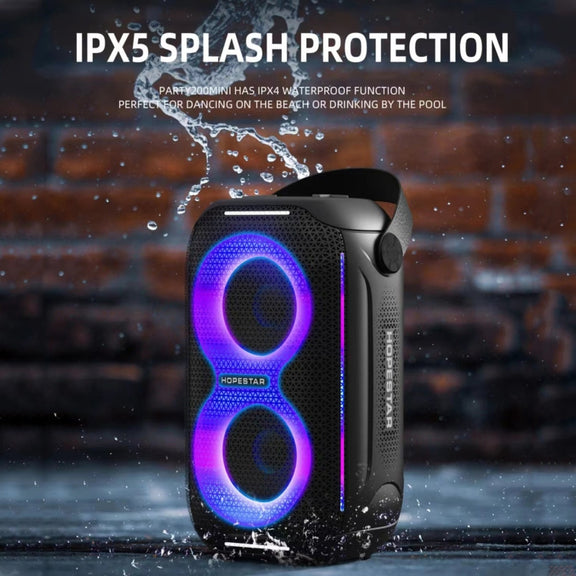 HOPESTAR Party200 mini Portable Tone Pulse RGB Light Bluetooth Speaker(Blue)