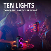 HOPESTAR Party200 mini Portable Tone Pulse RGB Light Bluetooth Speaker(Blue)
