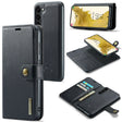 For Samsung Galaxy S23+ 5G DG.MING Crazy Horse Texture Detachable Magnetic Leather Case(Black) - free shipping - PMC TechLife - Order now!