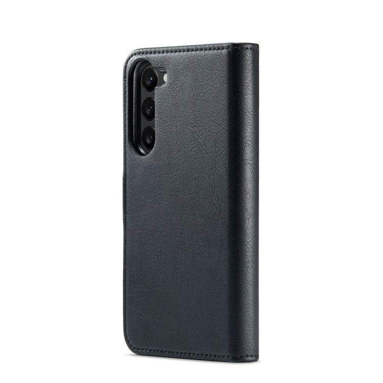 For Samsung Galaxy S23+ 5G DG.MING Crazy Horse Texture Detachable Magnetic Leather Case(Black)