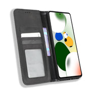 For Xiaomi Redmi Note 12 Pro 5G Speed / Poco X5 Pro Magnetic Buckle Retro Texture Leather Phone Case(Black)