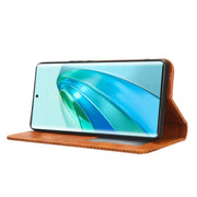 For Honor X9A / X40 / Magic5 Lite 5G Magnetic Buckle Retro Texture Leather Phone Case(Brown)