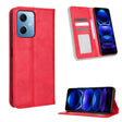 For Xiaomi Poco X5 5G / Redmi Note 12 5G Magnetic Buckle Retro Texture Leather Phone Case(Red) - free shipping - PMC TechLife - Order now!