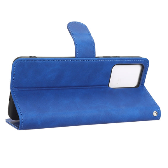 For Xiaomi Poco X5 5G / Redmi Note 12 5G Skin Feel Magnetic Flip Leather Phone Case(Blue)