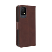 For TCL 405 / 406 T506D Skin Feel Calf Texture Card Slots Leather Phone Case(Brown)