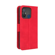 For Xiaomi Redmi 12C / 11A Skin Feel Calf Texture Card Slots Leather Phone Case(Red)