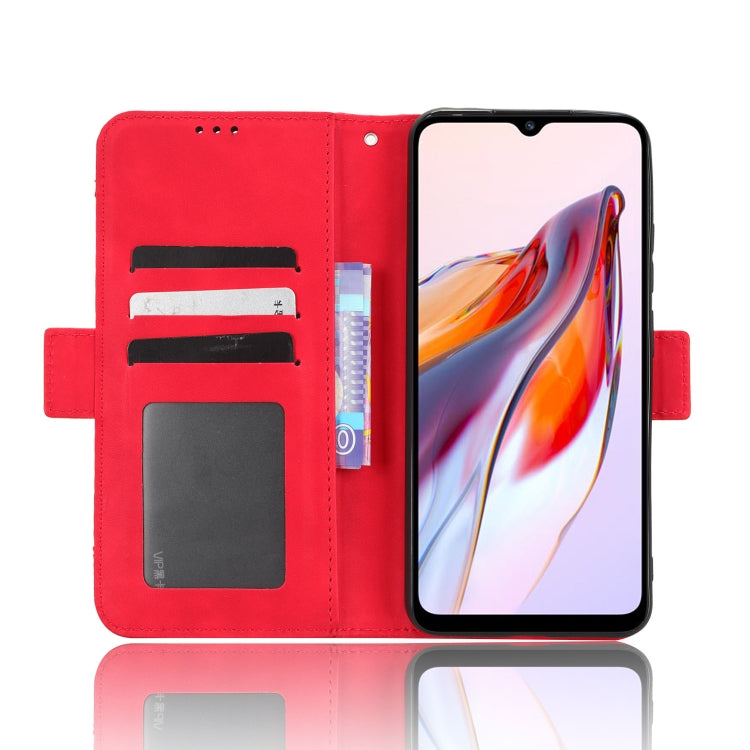 For Xiaomi Redmi 12C / 11A Skin Feel Calf Texture Card Slots Leather Phone Case(Red)