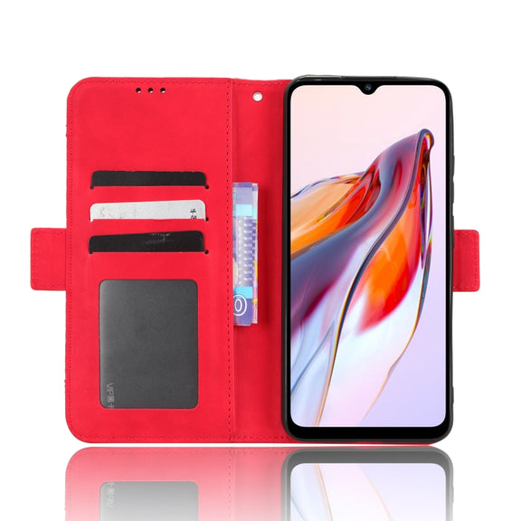 For Xiaomi Redmi 12C / 11A Skin Feel Calf Texture Card Slots Leather Phone Case(Red)