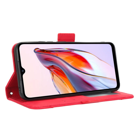 For Xiaomi Redmi 12C / 11A Skin Feel Calf Texture Card Slots Leather Phone Case(Red)