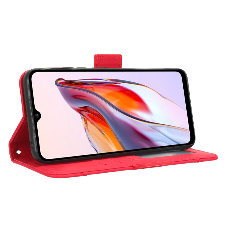 For Xiaomi Redmi 12C / 11A Skin Feel Calf Texture Card Slots Leather Phone Case(Red)