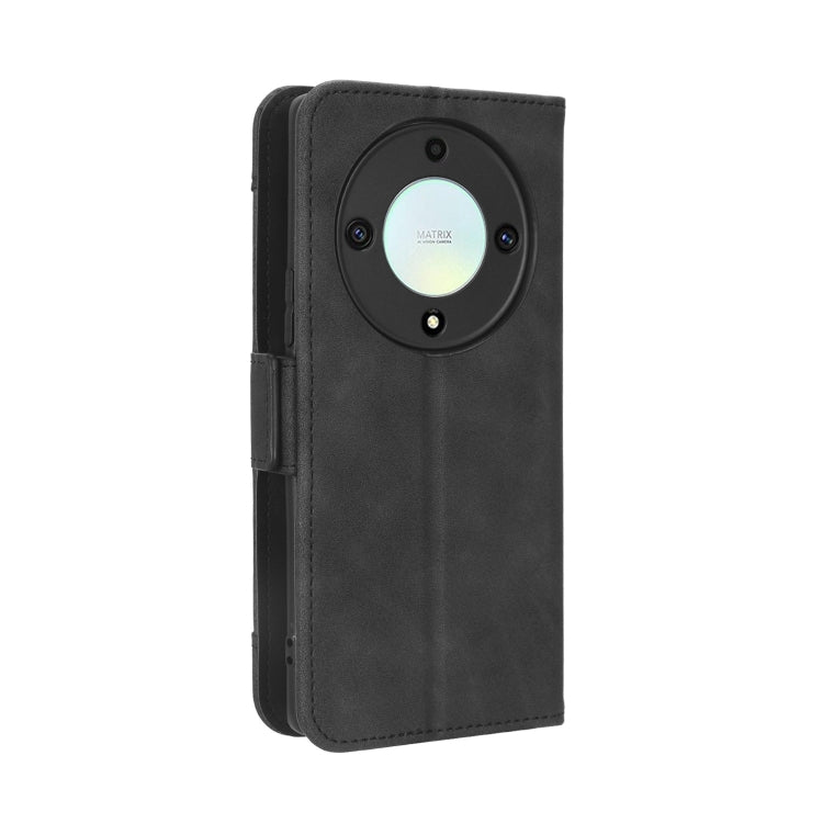 For Honor X9A / X40 / Magic5 Lite 5G Skin Feel Calf Texture Card Slots Leather Phone Case(Black)