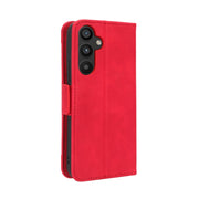 For Samsung Galaxy A34 5G Skin Feel Calf Texture Card Slots Leather Phone Case(Red)