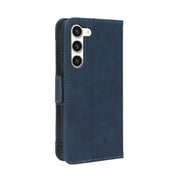 For Samsung Galaxy S23+ 5G Skin Feel Calf Texture Card Slots Leather Phone Case(Blue)