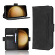 For Samsung Galaxy S23 5G Skin Feel Calf Texture Card Slots Leather Phone Case(Black) - Galaxy S23 5G Cases by PMC TechLife | Online Shopping South Africa | PMC TechLife | Buy Now Pay Later Mobicred