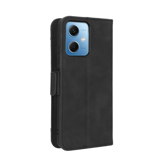 For Xiaomi Poco X5 5G / Redmi Note 12 5G Skin Feel Calf Texture Card Slots Leather Phone Case(Black)