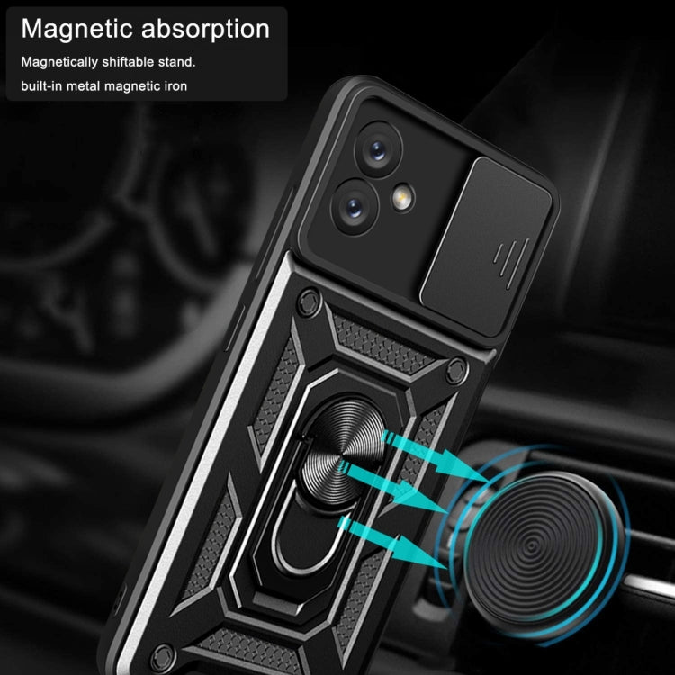 For Samsung Galaxy A04e Sliding Camera Cover Design Phone Case(Blue)