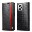 For Xiaomi Poco X5/Redmi Note 12 5G LC.IMEEKE Carbon Fiber Texture Flip Leather Phone Case(Vertical Black) - free shipping - PMC TechLife - Order now!