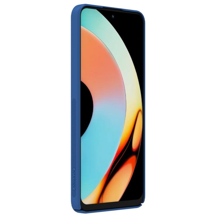 For Realme 10 Pro 5G NILLKIN Black Mirror Series Camshield PC Phone Case(Blue)