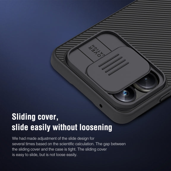 For Realme 10 Pro 5G NILLKIN Black Mirror Series Camshield PC Phone Case(Blue)