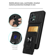 For Xiaomi Redmi Note 12 5G Sliding Camshield Card Phone Case(Black)
