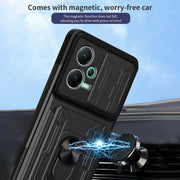 For Xiaomi Redmi Note 12 5G Sliding Camshield Card Phone Case(Black)