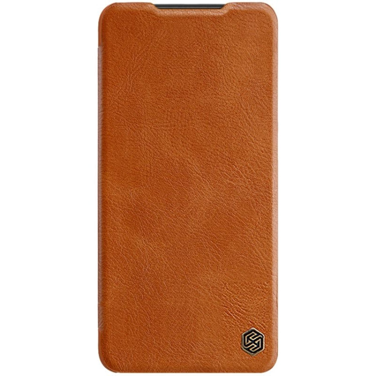 For Samsung Galaxy A14 5G NILLKIN QIN Series Crazy Horse Texture Leather Case(Brown)